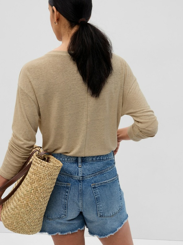 GAP Laneno majica dugih rukava GAP