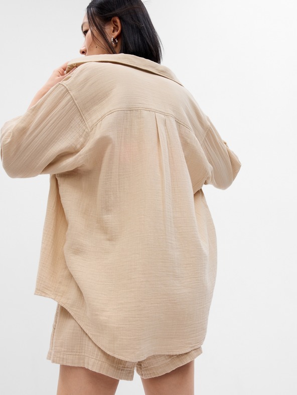 GAP Oversize muselinska košulja GAP