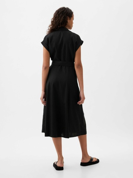 GAP Lanene košuljaste midi haljine GAP