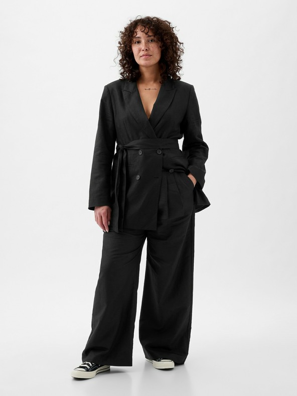 GAP Lanene hlače visokog struka GAP