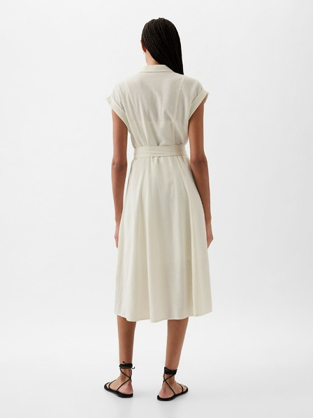 GAP Lanene košuljaste midi haljine GAP