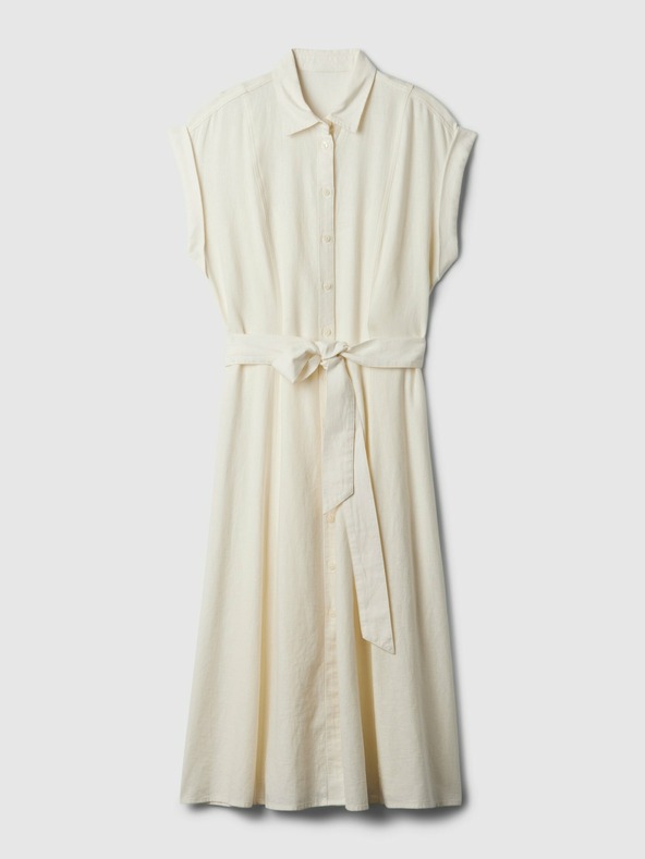 GAP Lanene košuljaste midi haljine GAP