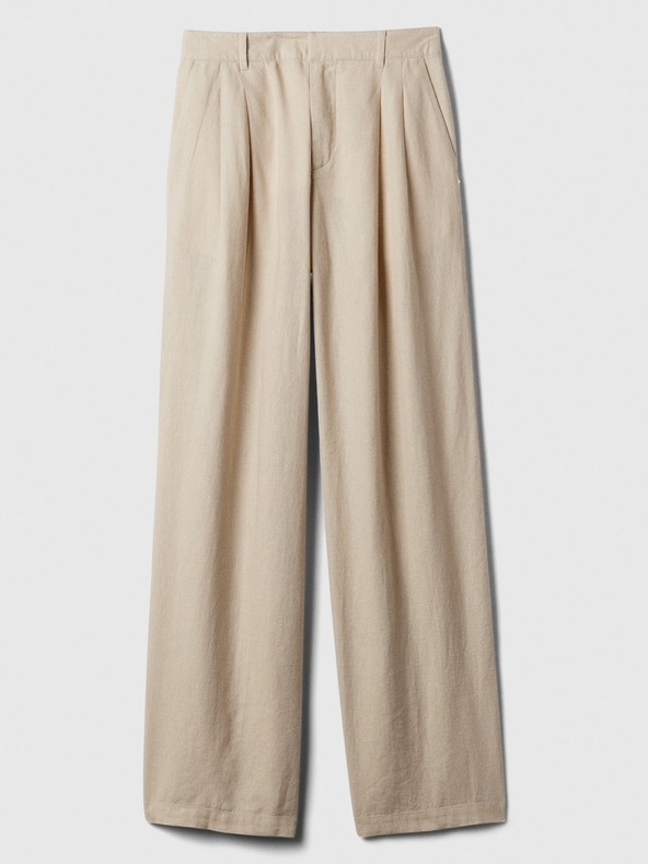 GAP Hlače Wide-Leg od lnene mješavine GAP