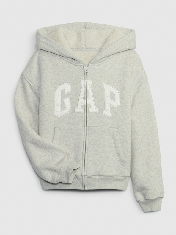 GAP Dječja zatopljenа dukserica s logom GAP