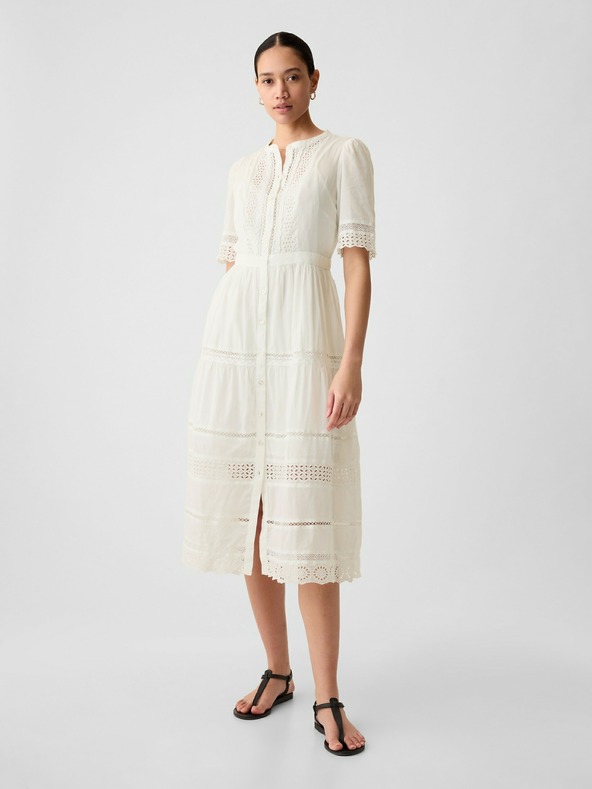 GAP Čipkaste midi haljine GAP