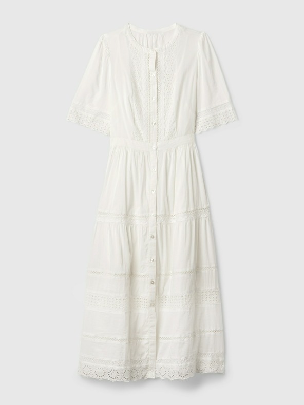 GAP Čipkaste midi haljine GAP