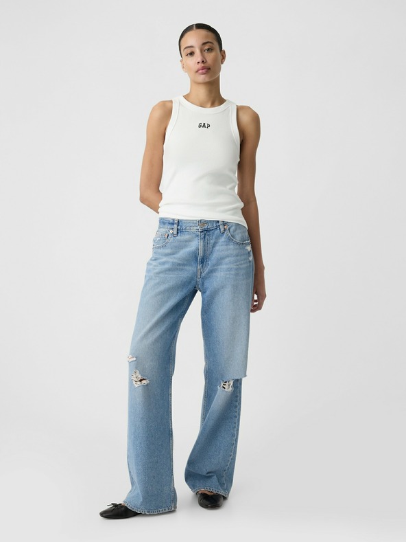 GAP Top bez rukava s mini logom GAP