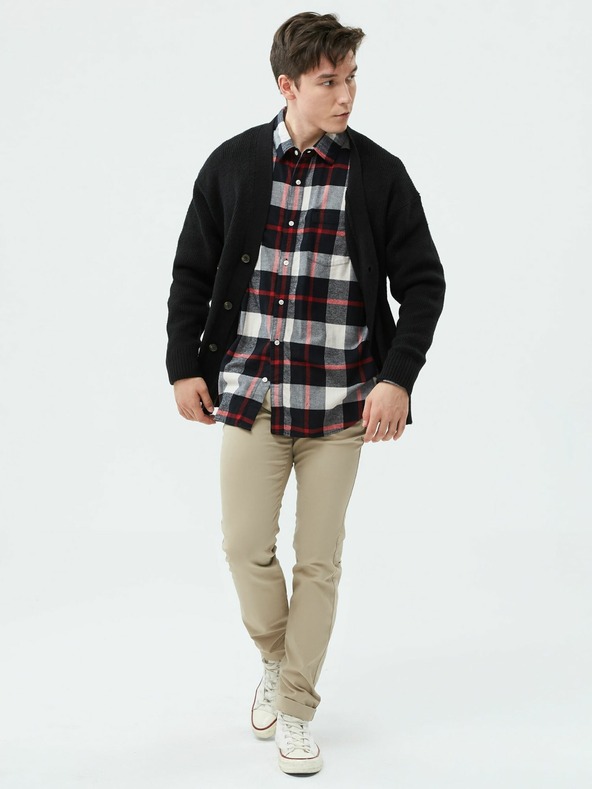 GAP Hlače essential khaki uskog kroja GapFlex GAP