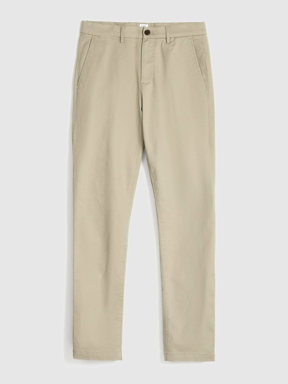GAP Hlače essential khaki uskog kroja GapFlex GAP