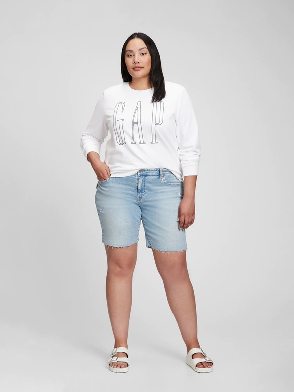 GAP Hoodie s logom i rozparacima GAP