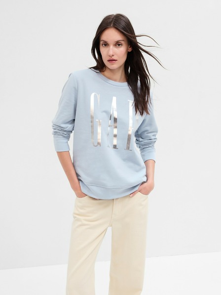 GAP Hoodie s logom i rozparacima GAP
