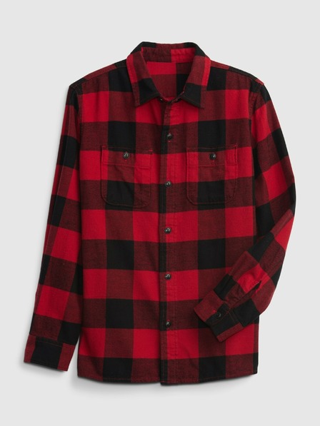 GAP Dječja karirana flanelna košulja GAP