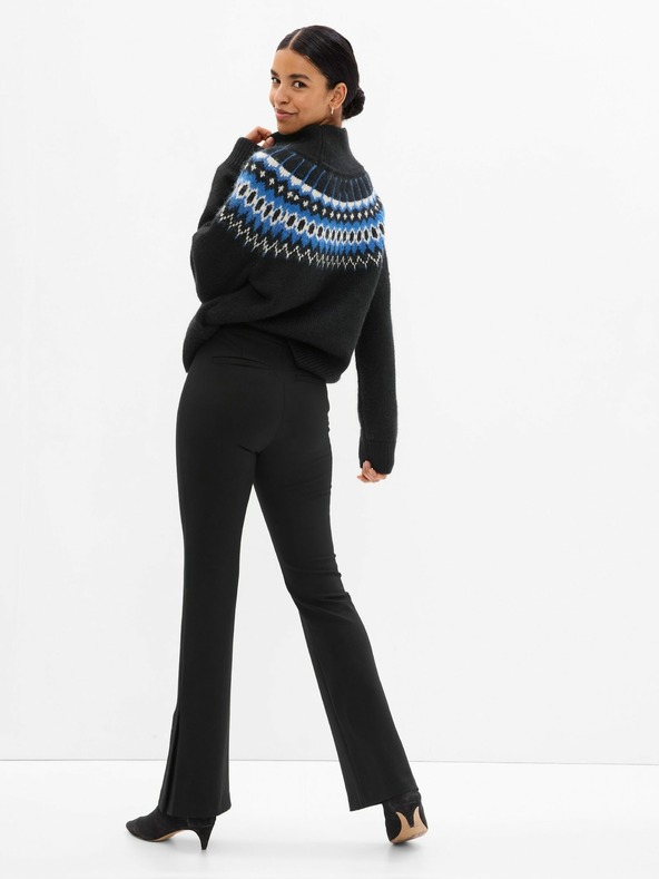 GAP Elegantne hlače flare visokog struka GAP