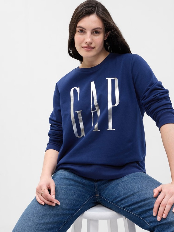 GAP Dukserica s metalik logom GAP