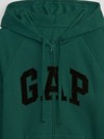 GAP Majica s patentnim zatvaračem i logom Gap