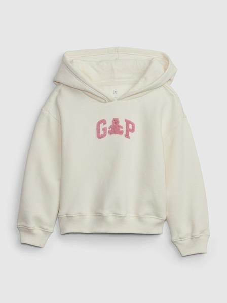 GAP Baby dukserica s logom i kapuljačom GAP