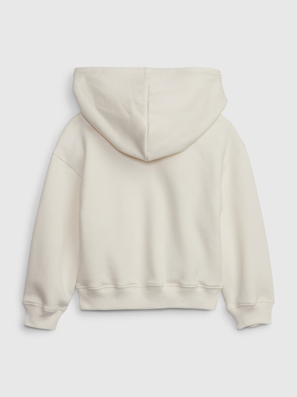 GAP Baby dukserica s logom i kapuljačom GAP
