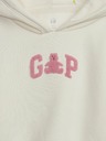 GAP Baby dukserica s logom i kapuljačom GAP