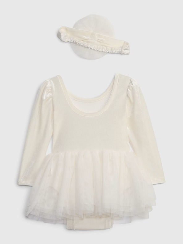 GAP Baby baršunasto body sa suknjom GAP