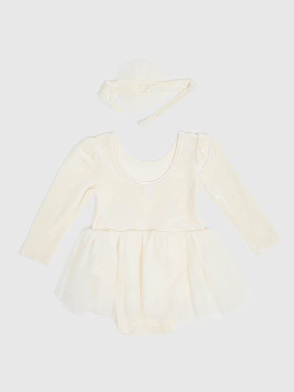 GAP Baby baršunasto body sa suknjom GAP