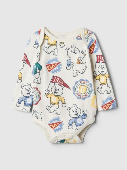 GAP Baby pamučni body s logom GAP