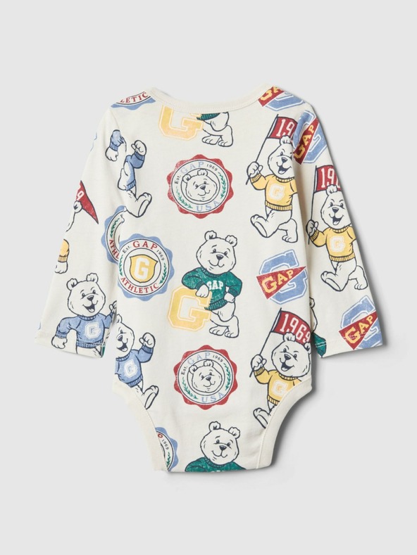 GAP Baby pamučni body s logom GAP