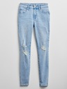 GAP Oštećene jeggings hlače srednjeg struka GAP