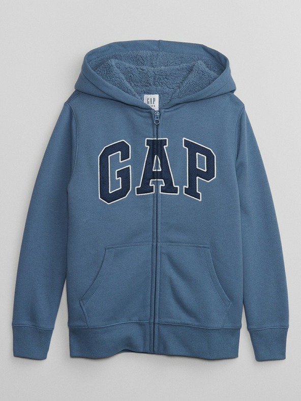 GAP Dječja zatopljenа dukserica s logom GAP