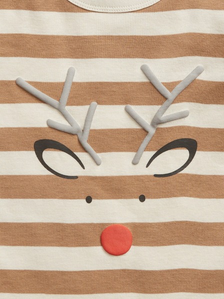 GAP Baby prugasta pidžama sa sobom GAP