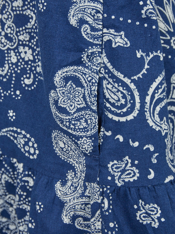 GAP Dječje lanene potiskane haljine GAP