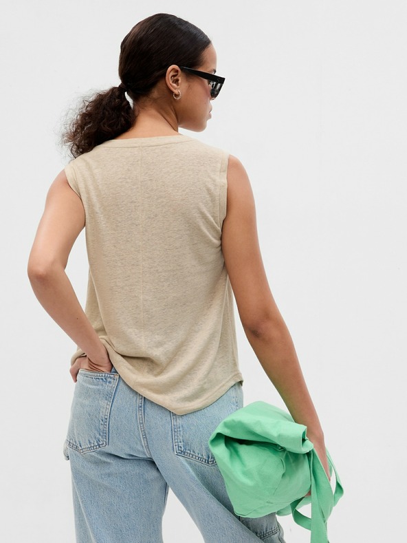 GAP Laneni top bez rukava GAP