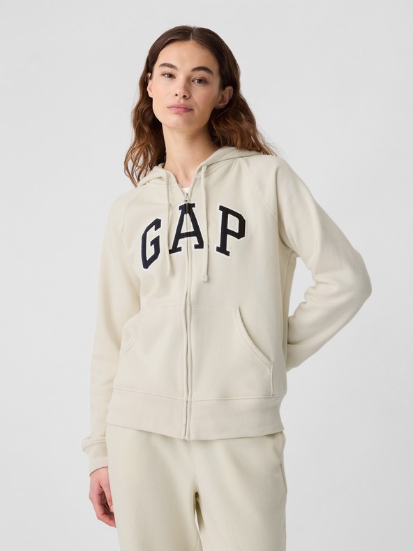 GAP Majica s patentnim zatvaračem i logom Gap