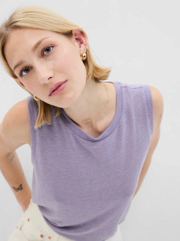 GAP Laneni top bez rukava GAP