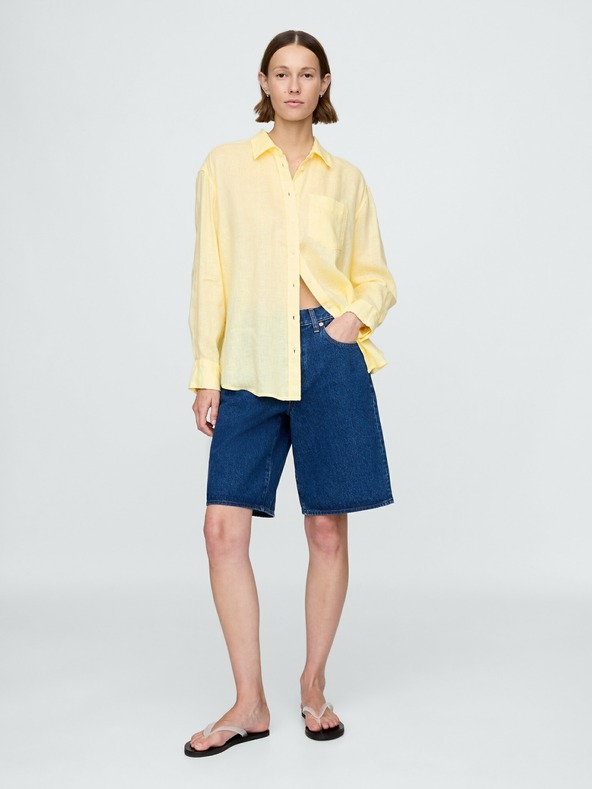 GAP Lanena oversize košulja Big Shirt GAP