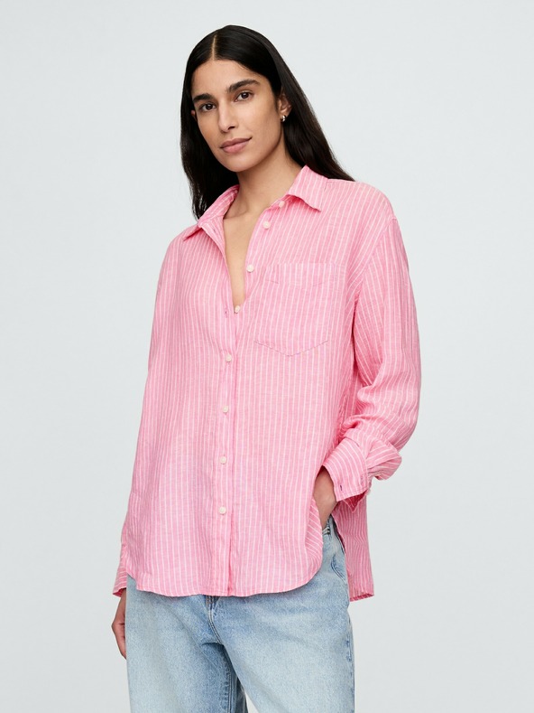 GAP Lanena oversize košulja Big Shirt GAP