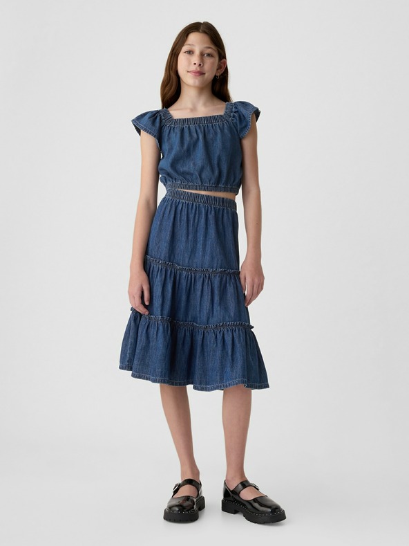 GAP Dječji džins crop top GAP