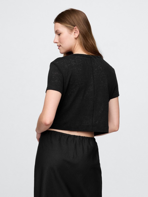 GAP Laneno crop tričko GAP