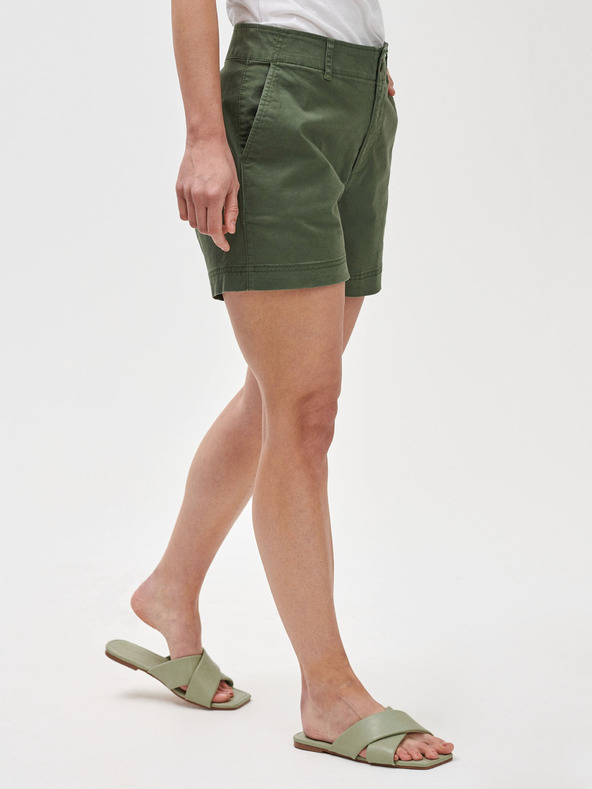GAP Kratke hlače srednji struk khaki GAP
