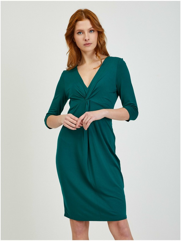 Orsay Petrolej plava ženska uska haljina ORSAY