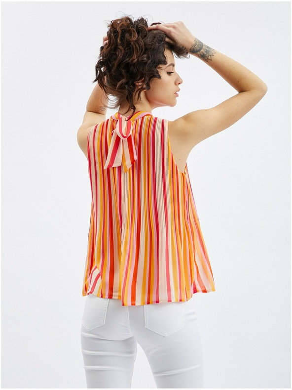 Orsay Ružičasto-narančasta ženska prugasta bluza ORSAY