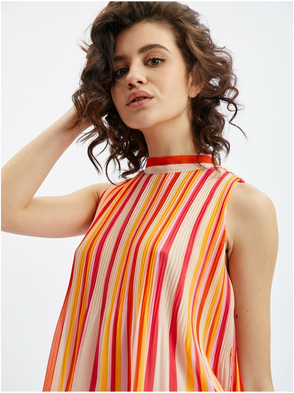 Orsay Ružičasto-narančasta ženska prugasta bluza ORSAY