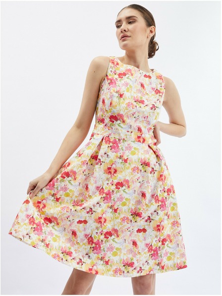 Orsay Crveno-krem ženska haljina cvjetnog uzorka ORSAY