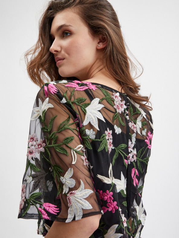 Orsay Crna ženska bluza cvjetnog uzorka ORSAY