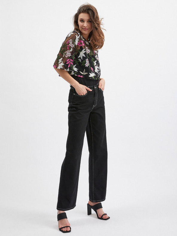 Orsay Crna ženska bluza cvjetnog uzorka ORSAY