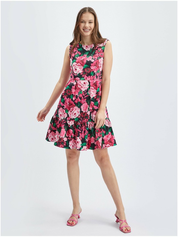 Orsay Crno-ružičasta ženska haljina cvjetnog uzorka ORSAY