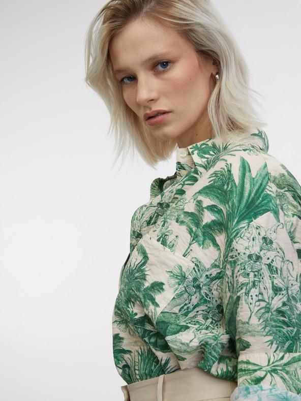 Orsay Zeleno-bež ženska košulja ORSAY