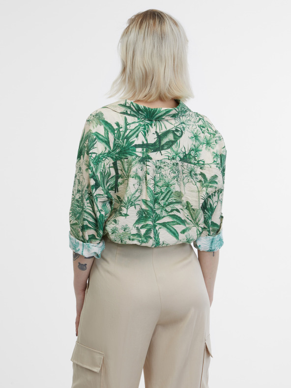 Orsay Zeleno-bež ženska košulja ORSAY