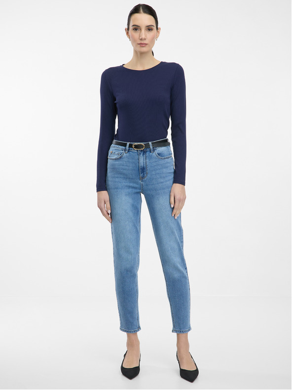 Orsay Tamnoplava ženska majica dugih rukava ORSAY