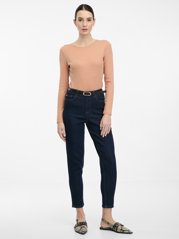 Orsay Svijetlo smeđa ženska majica dugih rukava ORSAY