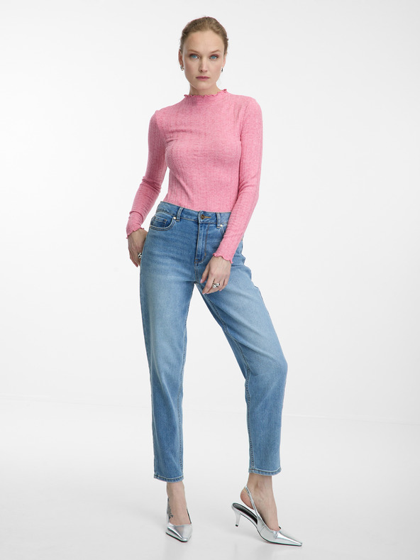 Orsay Ružičasta ženska majica s ovratnikom ORSAY